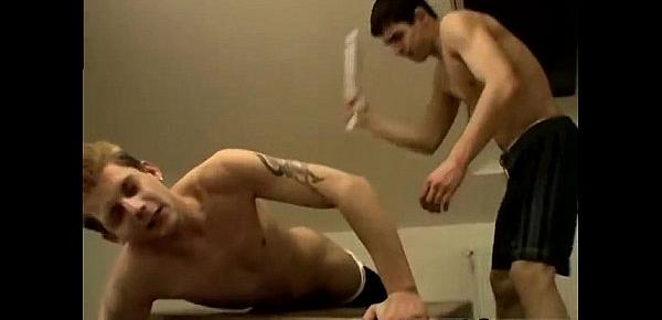  Dad spanks naked boy gay first time spanking and striking him all